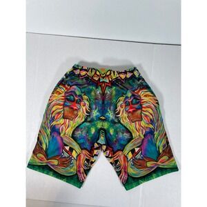 ELECTRO THREADS Mens Shorts All Over Print Monkey Face Festival Rave Party USA